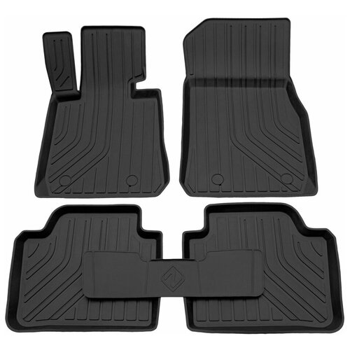 фото Коврики в салон резиновые для bmw 3 series f30 (12-18) ser.s, rezkon