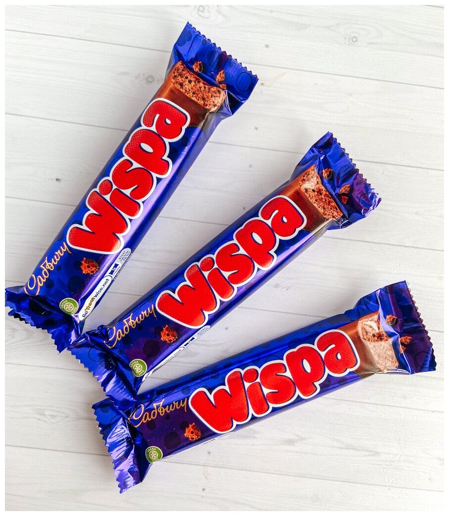 Пористый воздушный шоколадный батончик Cadbury Wispa (Великобритания), 36 г (3 шт) - фотография № 2