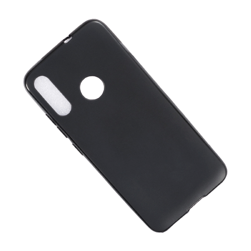 Чехол панель-накладка MyPads для Moto E6 Plus ультра-тонкая полимерная из мягкого качественного силикона черная