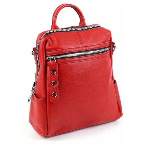 фото Женский кожаный рюкзак 8781-9 ред (109605) fuzi house