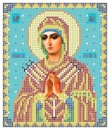 Богородица Семистрельная Рисунок на ткани 13х15 Каролинка ткби 5018 13х15 Каролинка ткби 5018