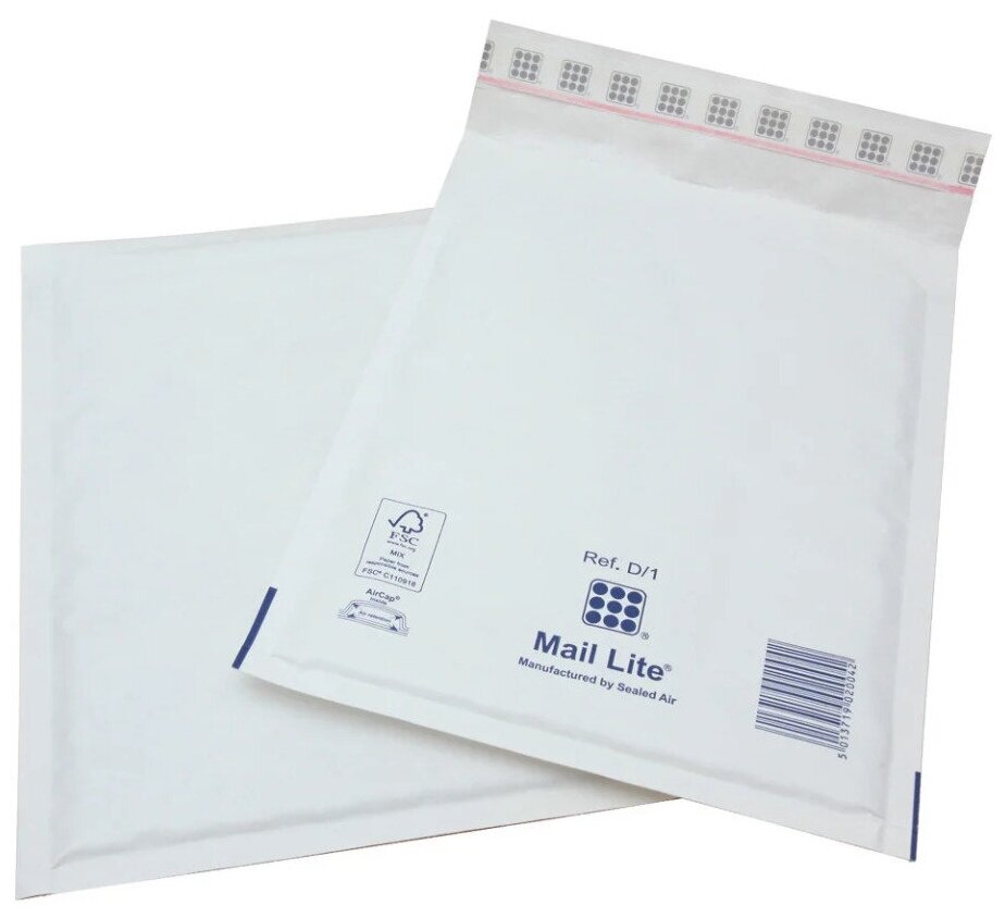 Пакет с воздушной подушкой, Mail Lite White B/00, 120*210 мм - 100 шт.