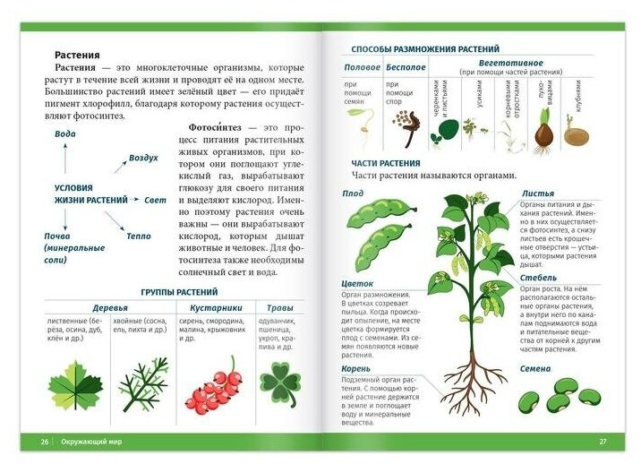 Сборник шпаргалок "Окружающий мир", для 1-4 классов , 60 страниц, для детей и малышей