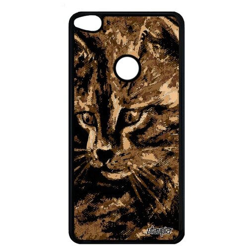 фото Противоударный чехол на телефон // huawei p9 lite 2017 // "котенок" тигристый стиль, utaupia, коричневый