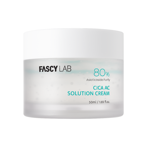 Fascy Lab Cica Успокаивающий корейский крем для лица для чувствительной кожи с центеллой и лотосом AC Solution Cream 50мл