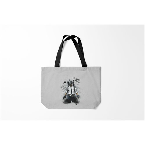 фото Сумка-шоппер / 46х35 см / геймерам / pubg burnettie