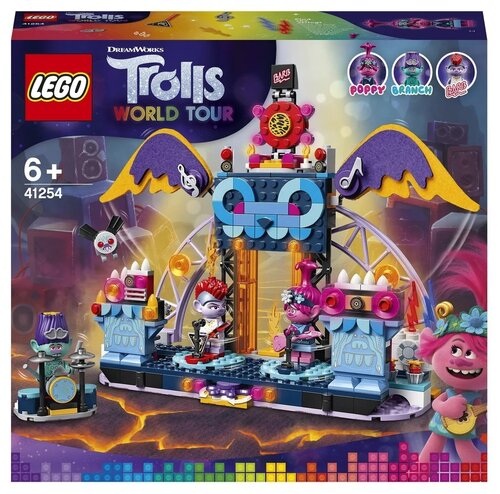 Конструктор LEGO Trolls World Tour 41254 Концерт в городе Рок-на-Вулкане, 387 дет.