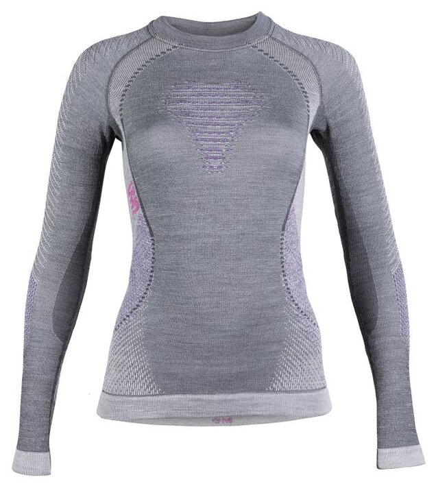 Футболка с длинным рукавом UYN Fusyon Lady Underwear Shirt Long Sleeves Anthracite/Purple/Pink (US:XS) 