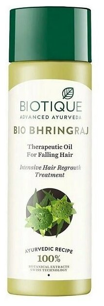 фото Масло против выпадения волос Бринградж (Therapeutic Oil For Falling Hair) Biotique, 120 мл