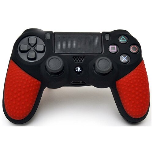 Защитный силиконовый чехол Controller Silicon Case (Non-Slip) для геймпада Sony Dualshock 4 Wireless Controller Черный/Красный (PS4) панель контроллера smartest controller moog scf04241