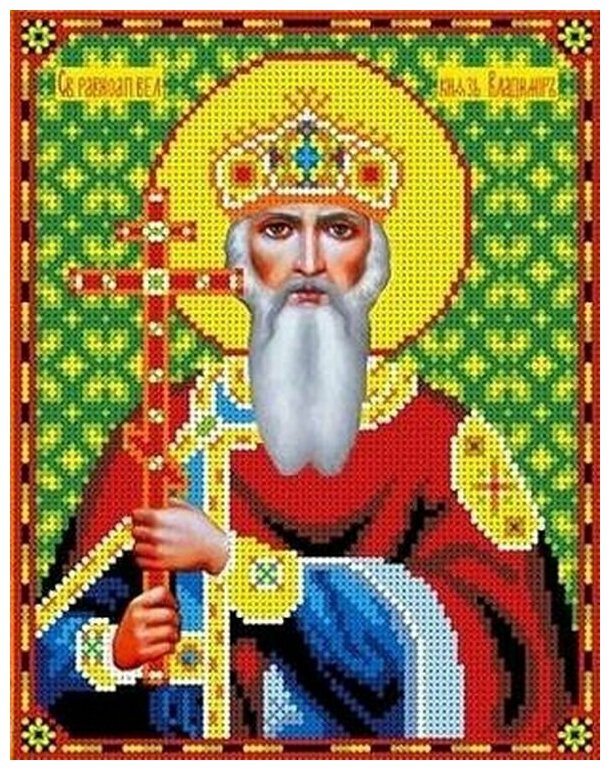 Рисунок на ткани Каролинка "Святой Владимир", 18,5x24 см