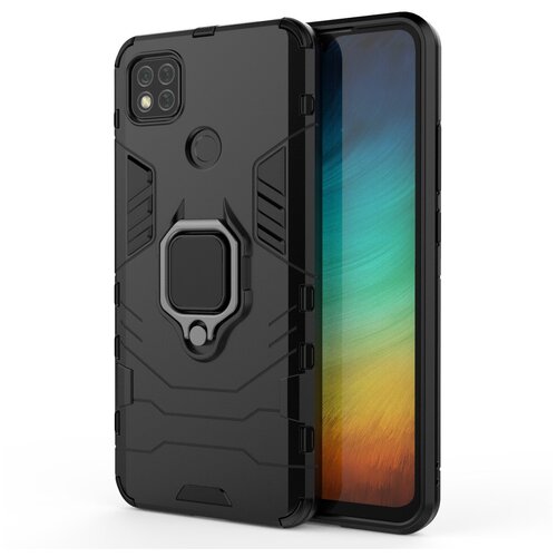 фото Чехол-бампер mypads для xiaomi redmi 9c противоударный усиленный ударопрочный черный