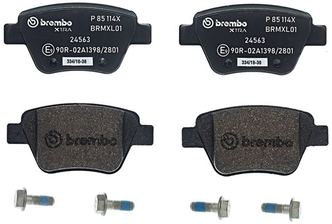 Дисковые тормозные колодки задние brembo P85114X для Audi, SEAT, Skoda, Volkswagen (4 шт.)