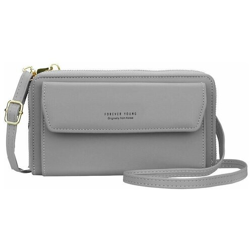 фото Сумка-кошелек 634, цвет серый luckset