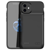 Чехол- бампер MyPads для iPhone 12 Pro Max со встроенной усиленной мощной батарей- аккумулятором большой повышенной расширенной емкости 4800mAh черный - изображение