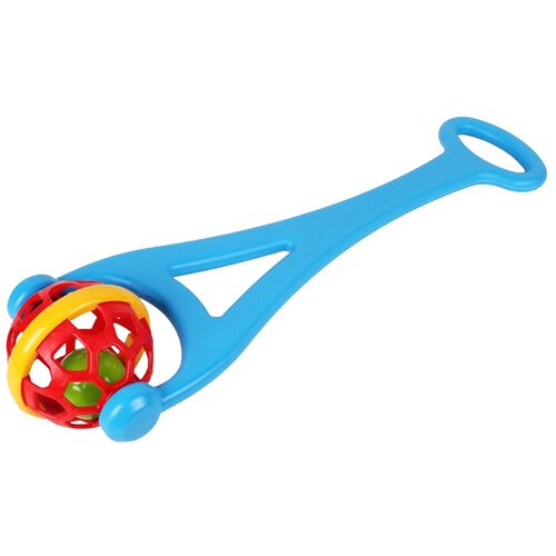Каталка-игрушка ТехноК Игрушка-каталка с ручкой (6986), голубой машина каталка с телефоном красная технок т2490кр