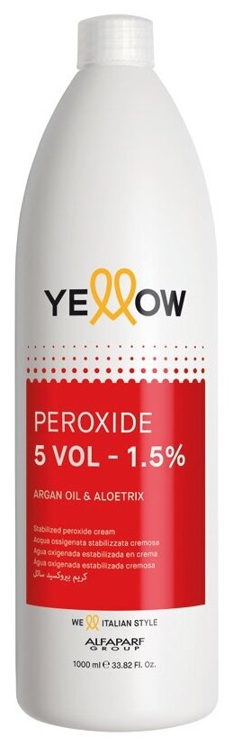 Кремовый окислитель STABILIZED PEROXIDE CREAM 1,5% (5 vol), 1000 мл YELLOW MR-18936