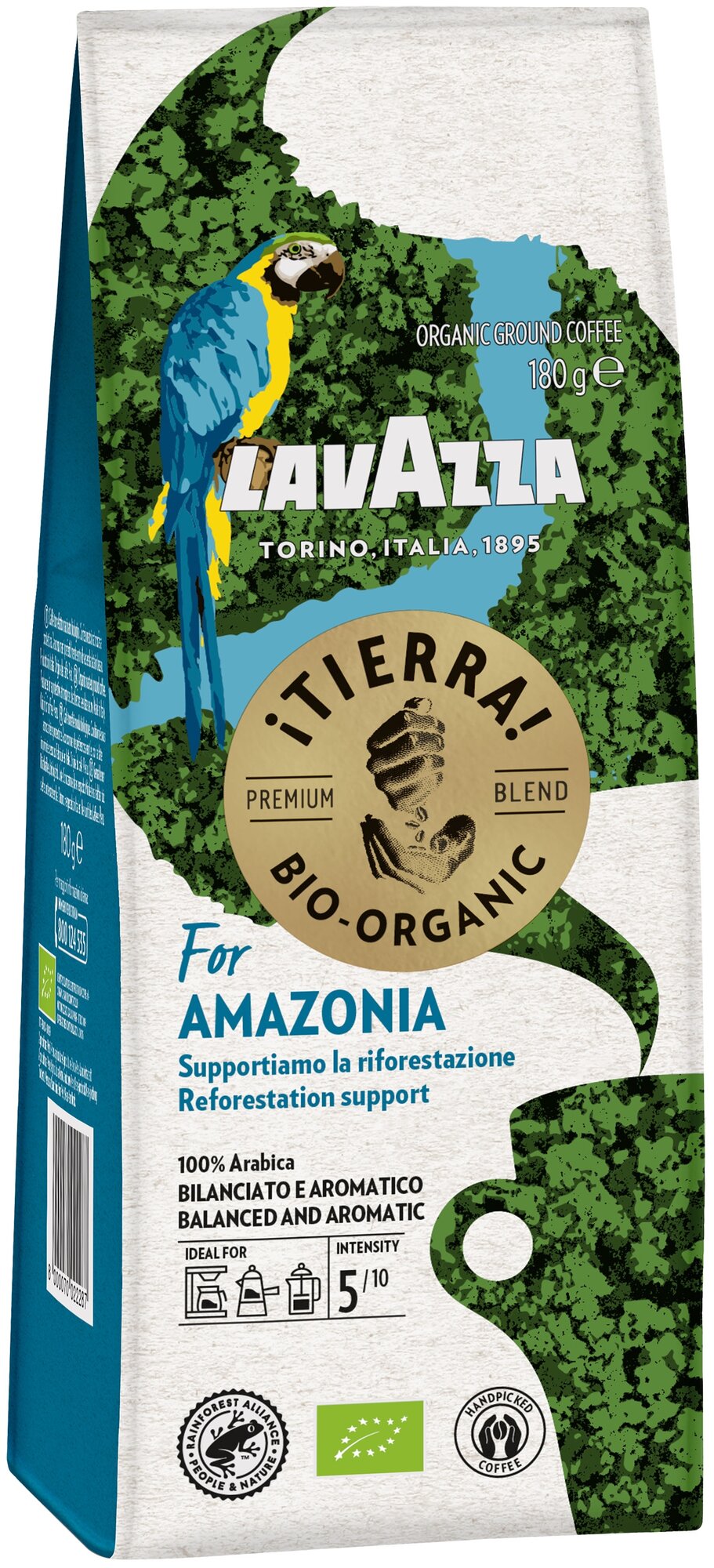 Кофе молотый Lavazza Tierra Bio-Organic for Amazonia (Тиерра за Амазонию), 180г - фотография № 1