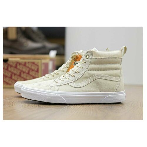 Кожаные кеды Vans UA SK8-HI MTE VA33TXQWV бежевые (36)