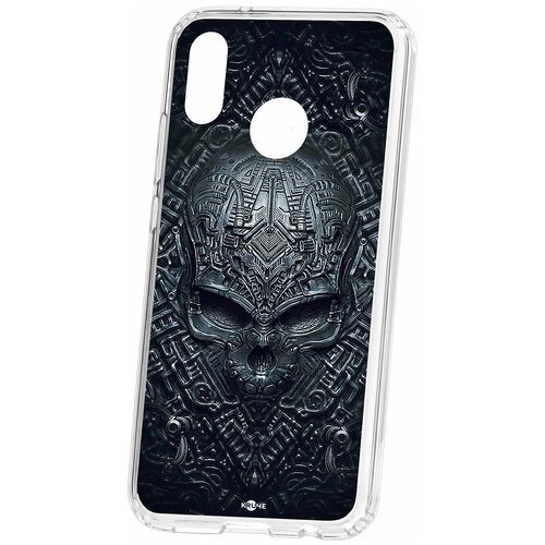 фото Чехол на huawei p20 lite / nova 3e kruche print череп техно / чехол для huawei / чехол с рисунком / чехол с принтом / чехол для хонор / чехол для хуавей / бампер на хуавей / чехол накладка для хонор / противоударная накладка для honor huawei / защита для honor / защита на huawei / cиликоновый чехол для huawei honor / пластиковый чехол на huawei / защитный чехол для honor / чехольчик / защита телефона / ударопрочный чехол кruче,kruche