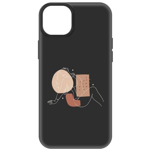 Чехол-накладка Krutoff Soft Case Чувственность для iPhone 14 Plus черный чехол накладка krutoff soft case взрывной характер для iphone 14 plus черный