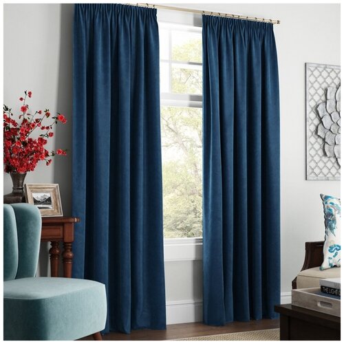 фото Pasionaria классические шторы soft цвет: синий br51156