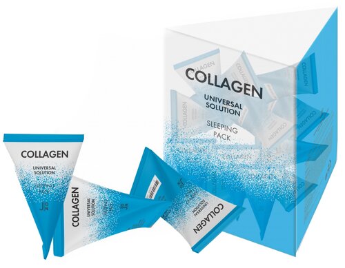 J:ON Collagen Universal Solution Sleeping Pack, 100 г, 20 шт. по 5 мл
