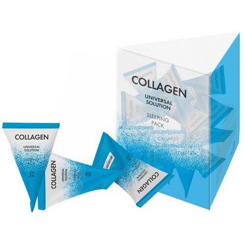 Набор ночных масок для лица J:ON с коллагеном - Collagen Universal Solution Sleeping Pack, 20 шт*5 гр