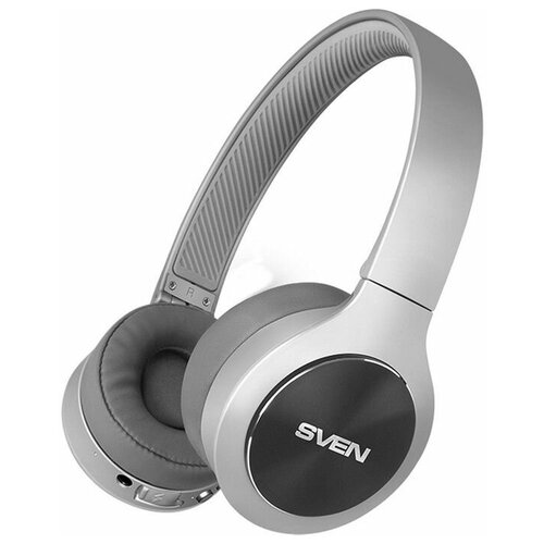 фото Наушники sven ap-b580mv, bluetooth с микрофоном, серые