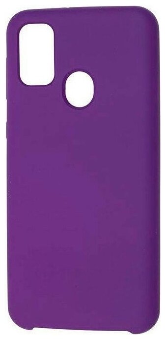 Чехол-накладка Silicone Cover для Samsung Galaxy A21s SM-A217F Фиолетовый