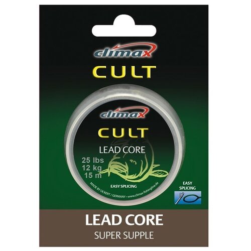 фото Ледкор climax cult leadcore 45 lb 10м weed (зеленый)