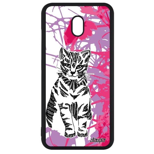 фото Защитный чехол на смартфон // xiaomi redmi 8a // "кот" котенок тигристый, utaupia, розовый