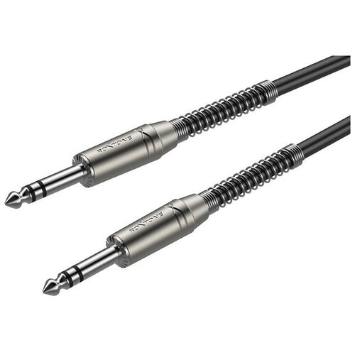 ROXTONE DMJJ200/10 Инструментальный кабель, 2x0,22mm2, D 6mm, 6,3mm stereo Jack – 6,3mm stereo Jack, 10м