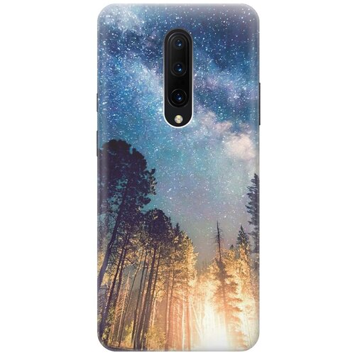 фото Gosso ультратонкий силиконовый чехол-накладка для oneplus 7 pro с принтом "млечный путь"