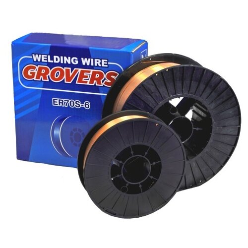 Сварочная проволока омедненная для MIG сварки 0,8x15кг W-ER70S-6-08-15 Grovers