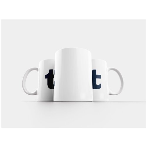 фото Кружка "тамблер, значок tumblr, логотип тамблера" 320 мл lotsprints