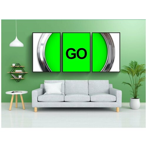 фото Набор модулных постеров для интерьера "иди подписывай, символ, икона" 60x90 см. в тубусе, без рамки lotsprints