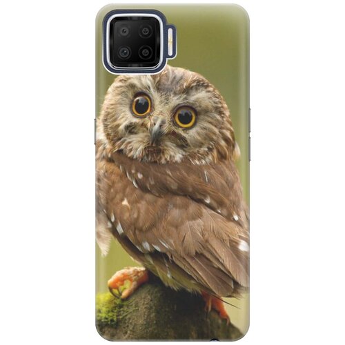 фото Ультратонкий силиконовый чехол-накладка для oppo a73 с принтом "сова на дереве" gosso