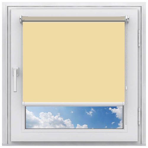 фото Рулонная штора на окно мини эко (абрикосовый, 110, 180) мастер плюс