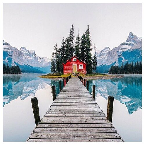 фото Набор для раскрашивания по номерам molly kh0696 домик в горах