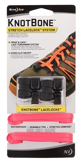 Эластичные шнурки Nite Ize KnotBone Stretch Laces - Розовый