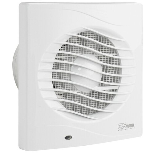 Вытяжной вентилятор GFmark 5001 белый из ABS пластика d-100 мм с обратным клапаном и москитной сеткой 1325₽