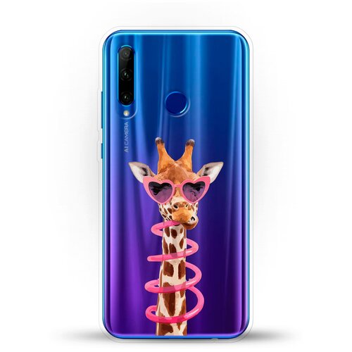 фото Силиконовый чехол жираф на honor 10i andy & paul