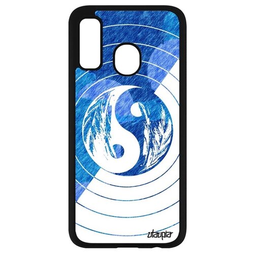 фото Защитный чехол на телефон // galaxy a40 // "инь и ян" yin and yang фэн-шуй, utaupia, голубой
