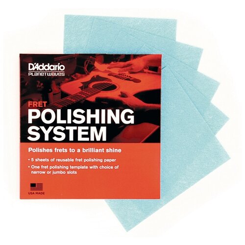 Средство для ухода D'Addario Fret Polishing System PW-FRP голубой 5 полироль для ладов гитары musicnomad mn104