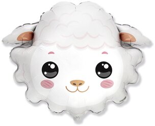 Воздушный шар Flexmetal Голова овечки белый