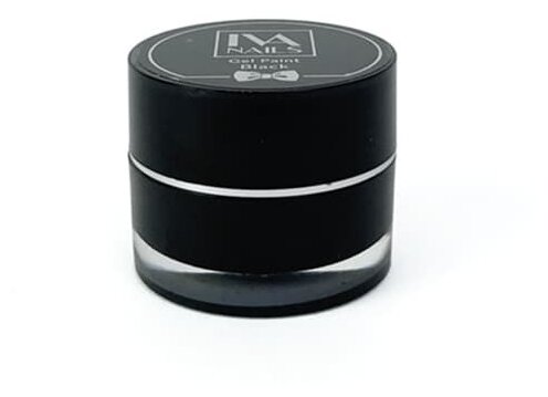 Гель-краска IVA NAILS black (черная), 5 г