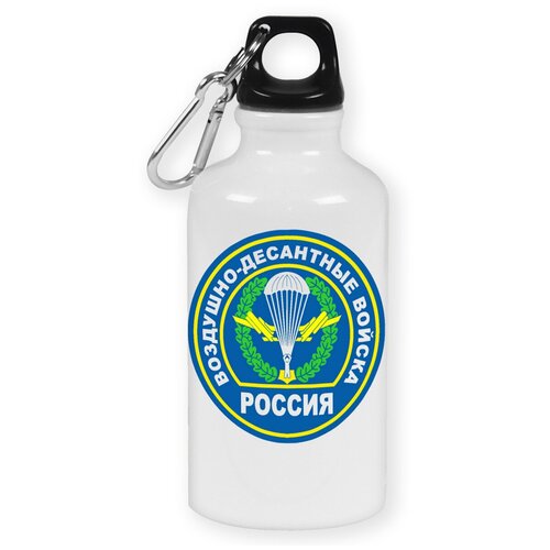 Бутылка с карабином CoolPodarok ВДВ Россия бутылка с карабином coolpodarok зажигай россия сова