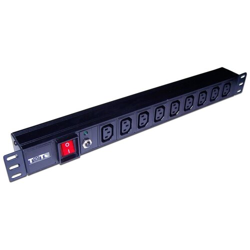 Блок распределения питания Lanmaster TWT-PDU19-10A9C3 гор.размещ. 9xC13 базовые 10A без вилки