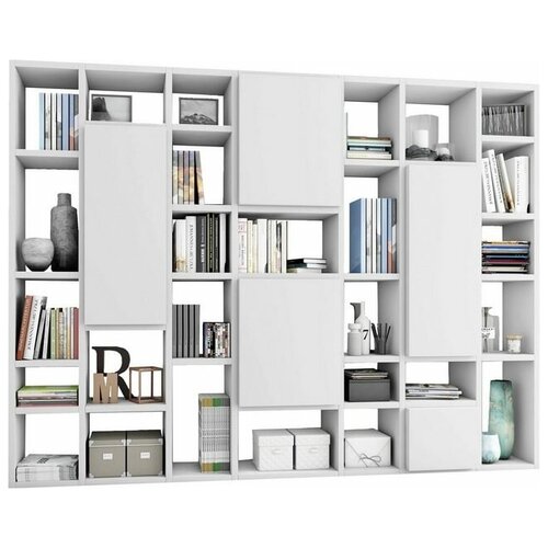 Стеллаж Куб - 5 фабрика «Мебель Лэнд 24» ШxГxВ 250x38x200